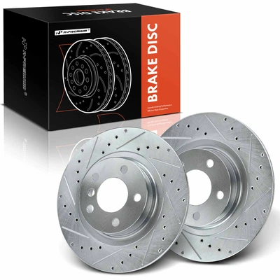 Rear Drilled Brake Rotors