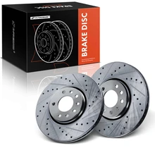 2 Pcs Front Drilled Brake Rotors for 2010-2011 Saab 9-3X