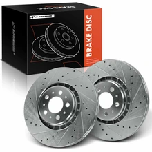 2 Pcs Front Drilled Brake Rotors for Volvo XC90 2003-2014