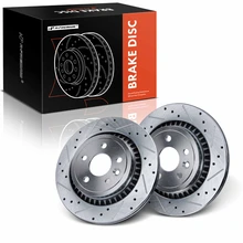 2 Pcs Rear Drilled Brake Rotors