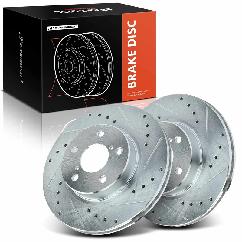 Front Drilled Brake Rotors for Subaru Impreza 1994-2001 Legacy 90-01