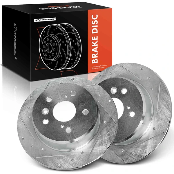 Rear Drilled Brake Rotors for 1992-1996 Lexus ES300