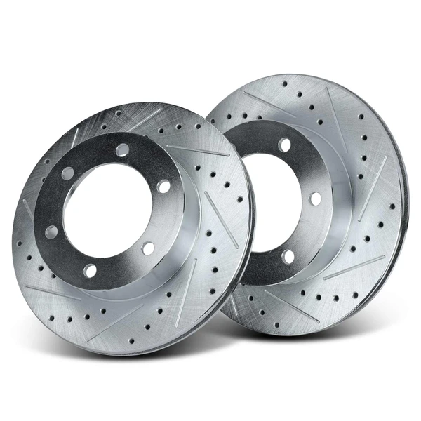 Front Drilled Brake Rotors for Toyota 4Runner 1996-2002 Tacoma 1995-2004