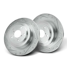 2 Pcs Rear Drilled Brake Rotors for 1999-2004 Subaru Legacy