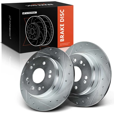 Rear Drilled Brake Rotors