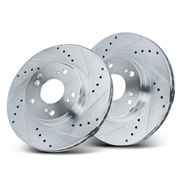 Front Drilled Brake Rotors for Honda CR-V 2002 2003 2004 L4 2.4L