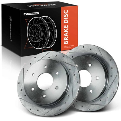 Rear Drilled Brake Rotors