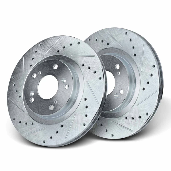 Front Drilled Brake Rotors for Honda Civic CR-V Acura CSX RSX ILX 300mm