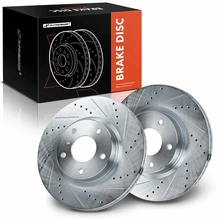 Front Drilled Brake Rotors for INFINITI G35 Nissan 350Z 03-05 295.7mm