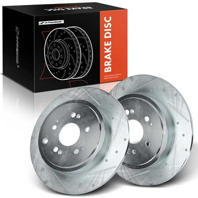 Rear Drilled Brake Rotors