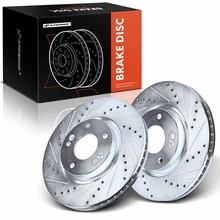 Front Drilled Brake Rotors for 2014-2017 Kia Rondo
