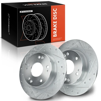 Rear Drilled Brake Rotors
