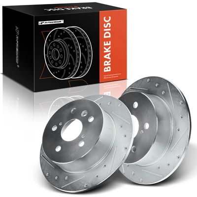 Rear Drilled Brake Rotors
