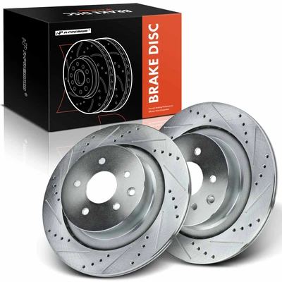 Rear Drilled Brake Rotors