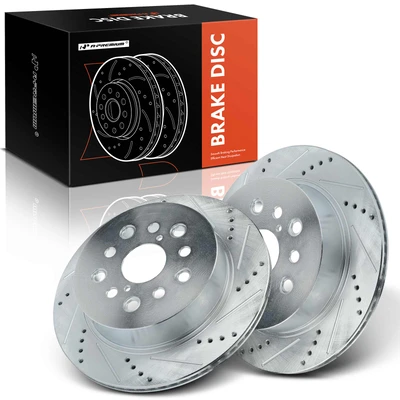 Rear Drilled Brake Rotors