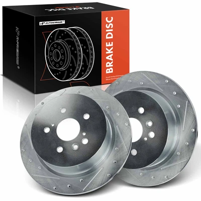 Rear Drilled Brake Rotors