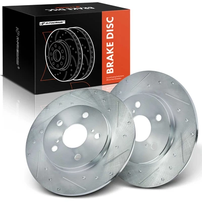 Rear Drilled Disc Brake Rotors