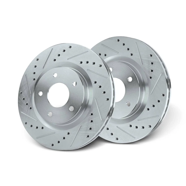 Front Drilled Disc Brake Rotors for Nissan Rogue 08-17 Rogue Select Sentra 07-12