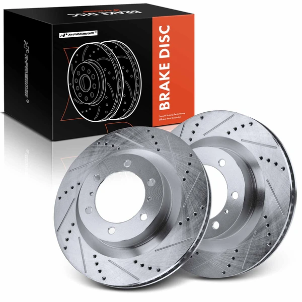 Front Drilled Brake Rotors for 2011-2017 Nissan Juke