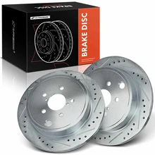 Rear Drilled Brake Rotors for Subaru Outback 10-14 Legacy 10-13 BRZ Toyota 86