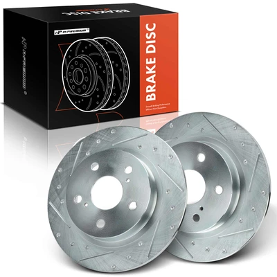 Rear Drilled Brake Rotors