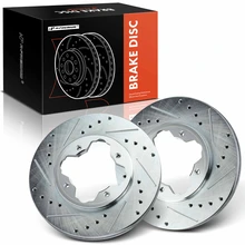 2 Pcs Front  Drilled Brake Rotors 