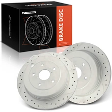 2 Pcs Rear Drilled Brake Rotors