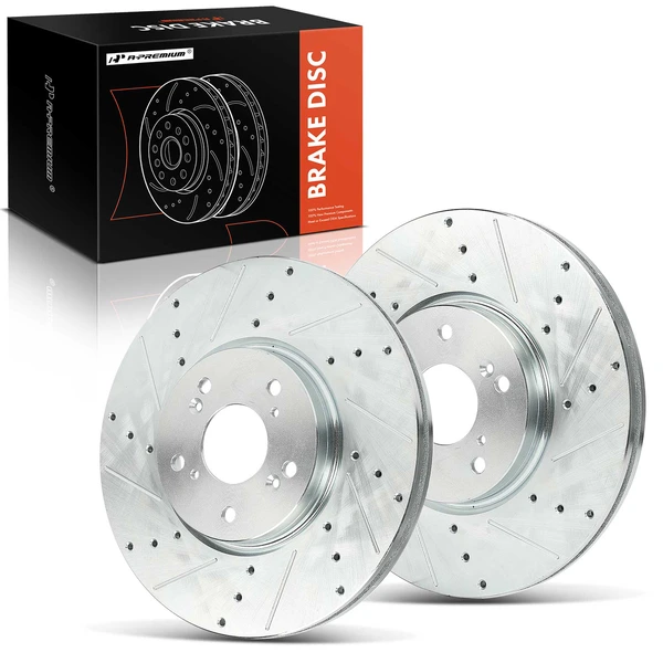 A-Premium APBRS603 Brake Rotor Front Driver & Passenger