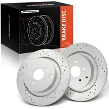 2 Pcs Rear Drilled Brake Rotors