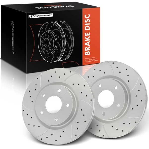 2 Pcs Front Drilled Brake Rotors for Nissan Altima 2013-2023