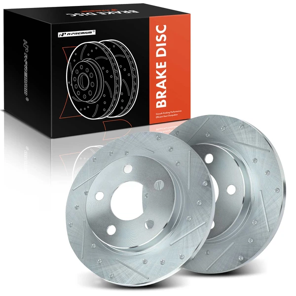 Rear Drilled Brake Rotors for 1993-2005 Mercury Sable