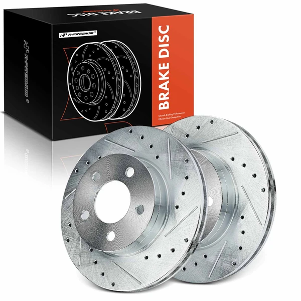 Front Drilled Brake Rotors for 1997-2001 Mercury Mountaineer