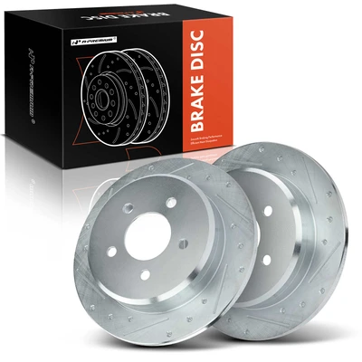 Rear Drilled Brake Rotors