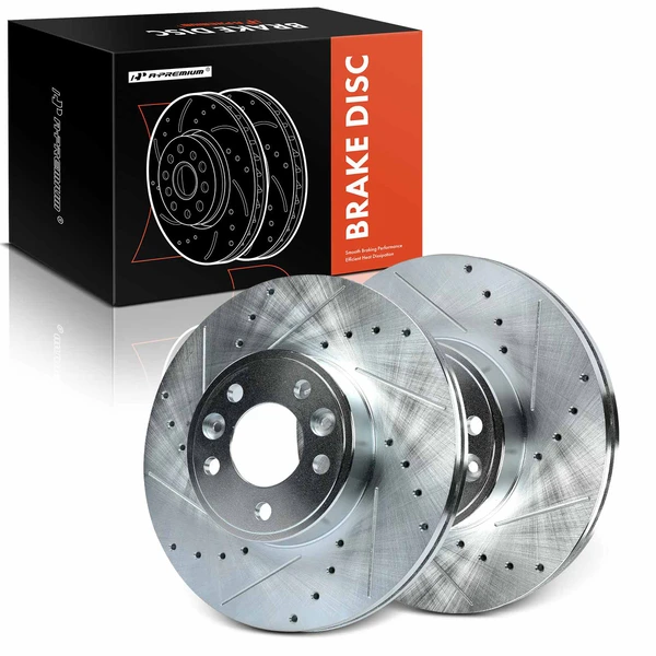 Front Drilled Brake Rotors for Ford Crown Victoria Lincoln Town Car Mercury