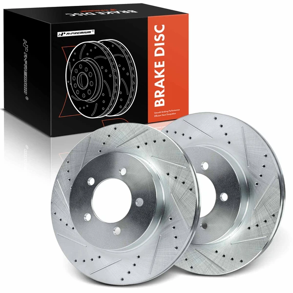 Front Drilled Brake Rotors for 2002-2005 Mercury Mountaineer