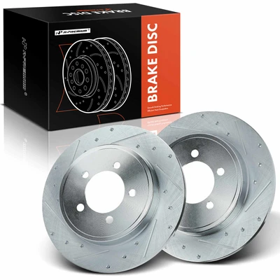 Rear Drilled Brake Rotors