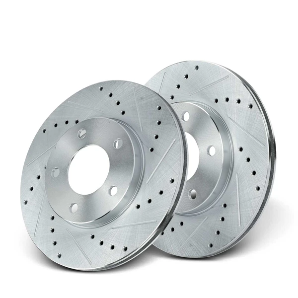 Front Drilled Brake Rotors for Ford Escape 2001-2007 Mazda Tribute Mercury