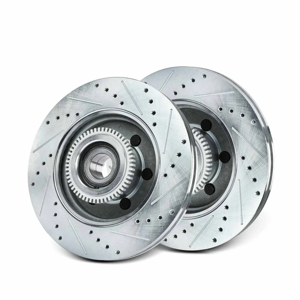 Front Drilled Disc Brake Rotors for Ford F-150 04-08 Lincoln Mark LT 06-08