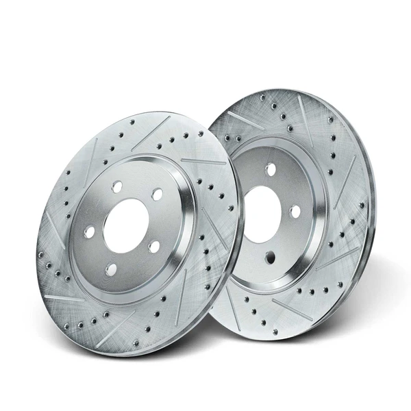Front Drilled Brake Rotors for Ford Mustang 2005-2014 V6 3.7L V8 4.6L