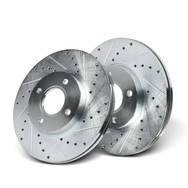 Front Drilled Brake Rotors for Ford Focus 2005-2007 L4 2.0L 2.3L