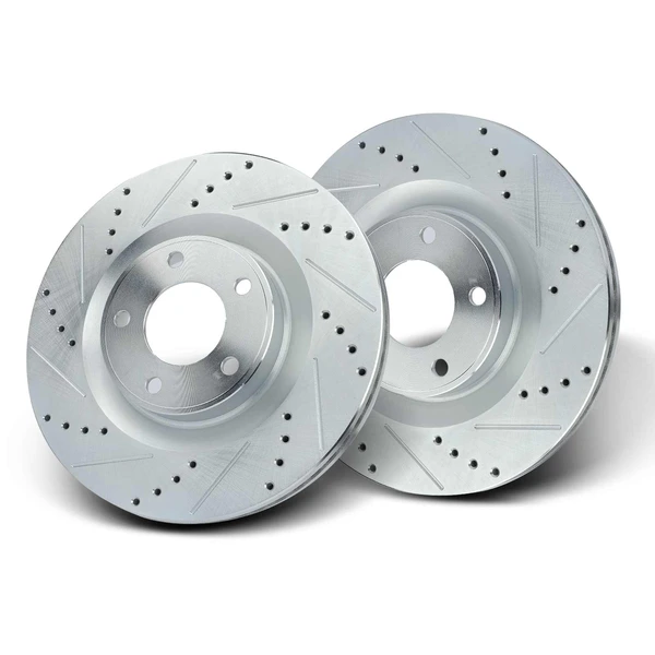 Front Drilled Brake Rotors for Ford Edge 2007-2014 Lincoln MKX 2007-2015