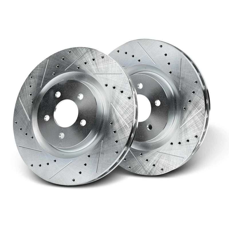 Front Drilled Brake Rotors for Ford Mustang 2005-2010