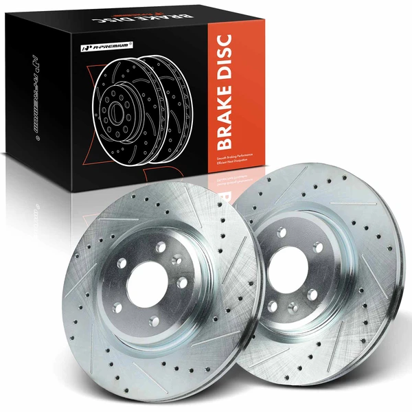 Front Drilled Brake Rotors for 2011-2019 Ford Explorer
