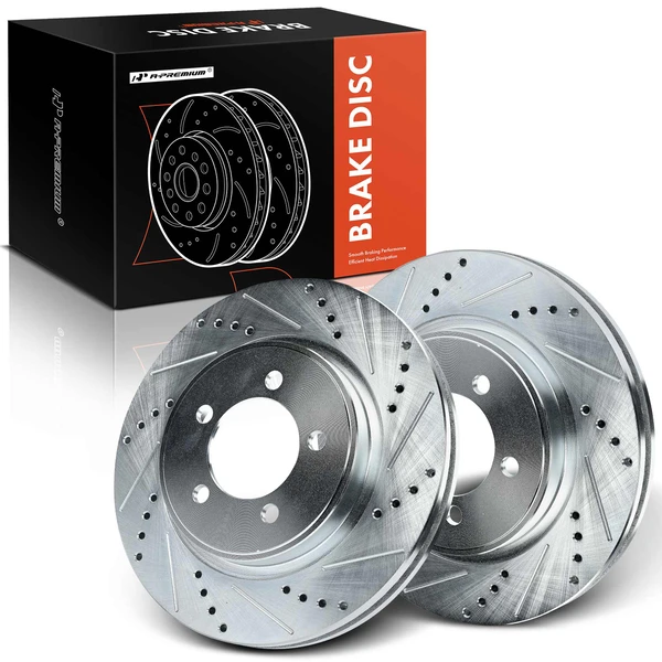 Front Drilled Brake Rotors for Ford F-150 2010-2017