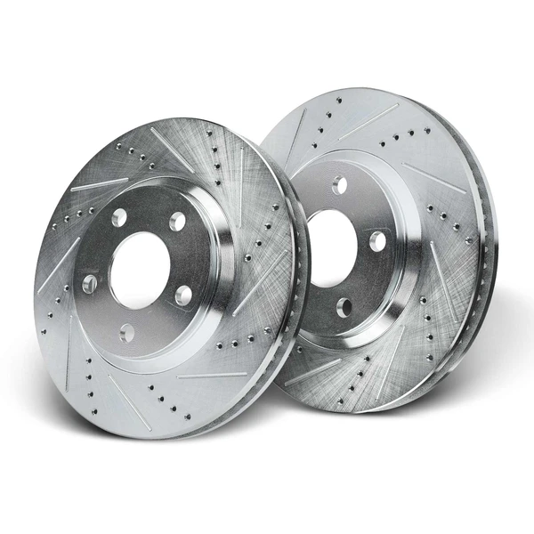 Front Drilled Brake Rotors for Chevy Impala Buick LeSabre Olds Cadillac