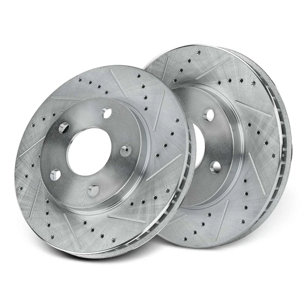 Front Drilled Brake Rotors for Buick Century LeSabre Chevy Venture Pontiac Olds