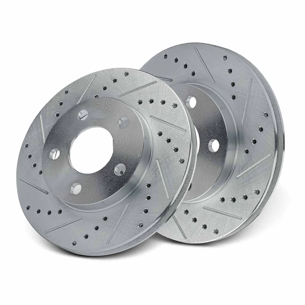 Front Drilled Disc Brake Rotors for Chevrolet Malibu Olds Alero Pontiac Grand Am