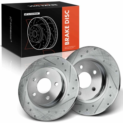 Rear Drilled Brake Rotors