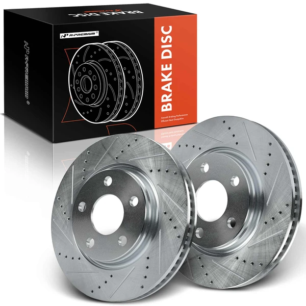 Front Drilled Brake Rotors for 2005 Saturn Relay