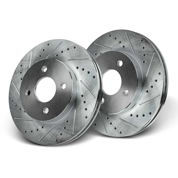 Front Drilled Brake Rotors for Chevrolet Cobalt Pontiac G5 Saturn Ion